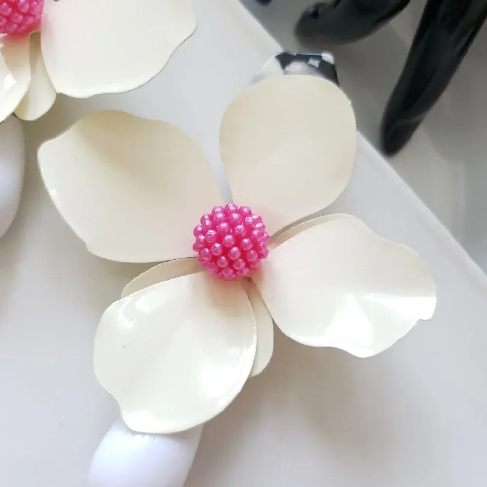 New! Zara Big Flower Earrings